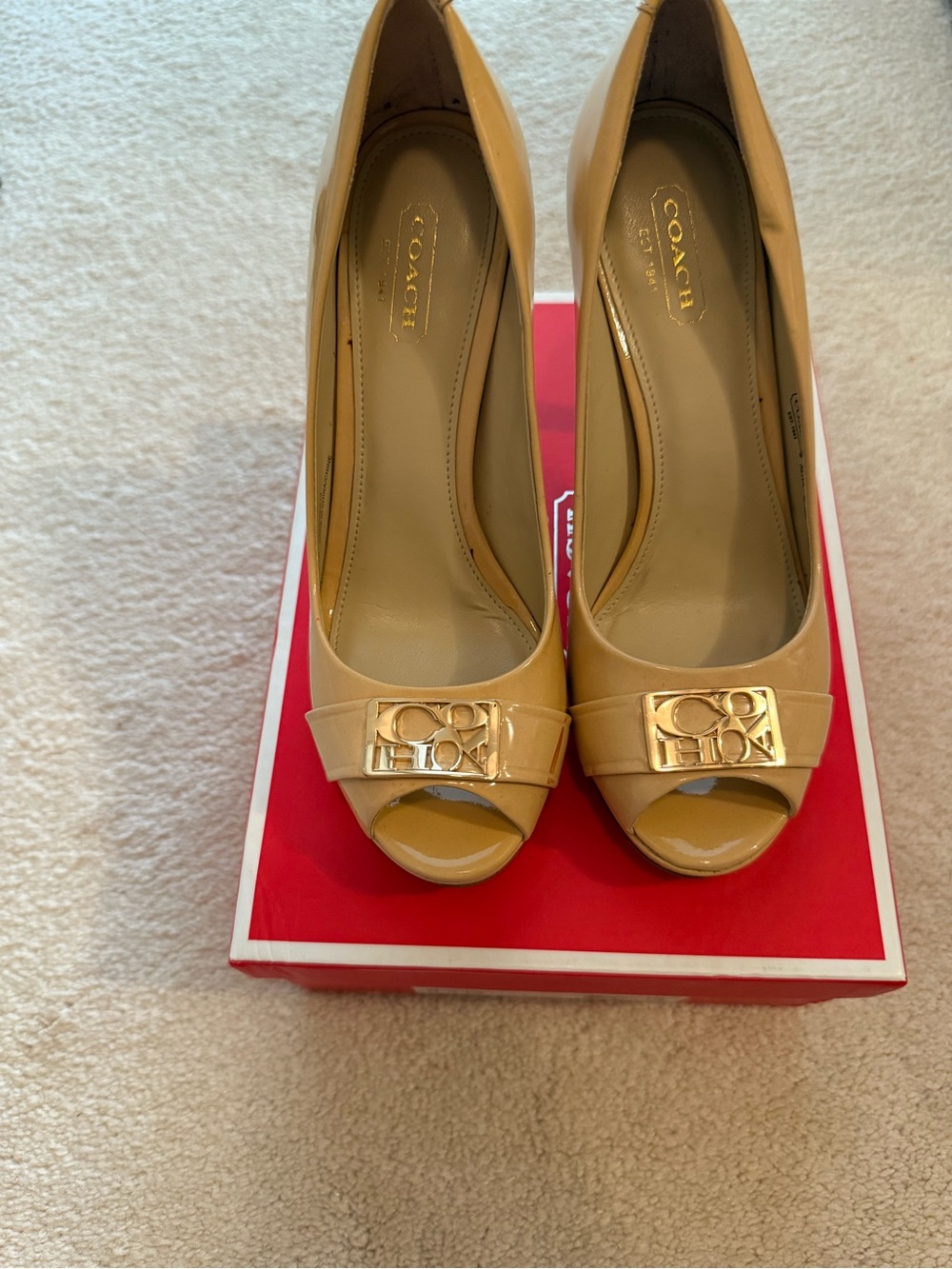 Coach ALIYA Patent Leather Pumps